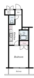 メインステージ日本橋箱崎【2階】の間取り