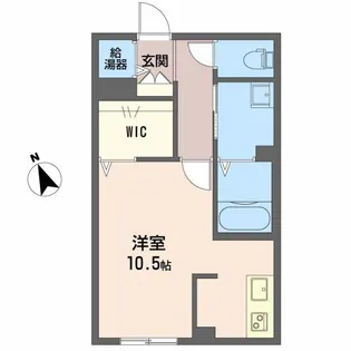 アルベージュ広岡【1階】の間取り