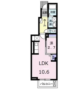 サン イースト【1階】の間取り