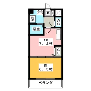 octava dios【5階】の間取り