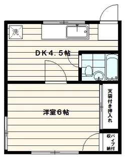 六和荘【2階】の間取り