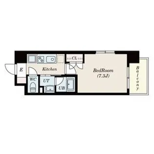 レーベスト平安【8階】の間取り