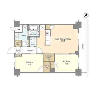 グランカーサ瑞江【4階】の間取り