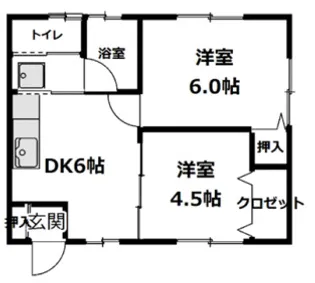 コーポイトー【1階】の間取り