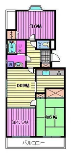 寺山ハイツ【3階】の間取り