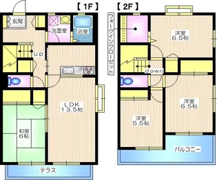 メゾネット水島の間取り