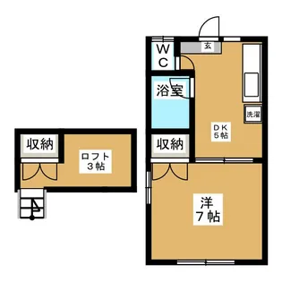 オアシスI【2階】の間取り