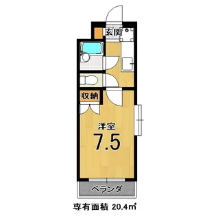 シャローム深草【3階】の間取り