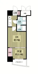 APRILE南森町【10階】の間取り