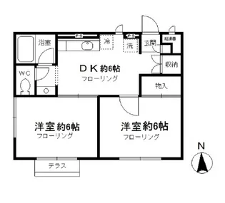 ラフィーネ西国分寺【1階】の間取り
