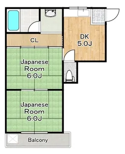 広瀬ハイツ【3階】の間取り
