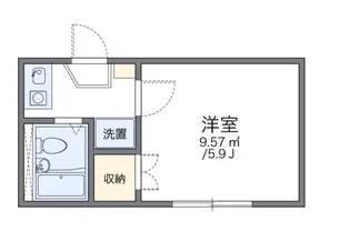 レオパレスコウナン【1階】の間取り