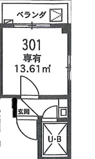 ニチエーイン鷹の台【3階】の間取り