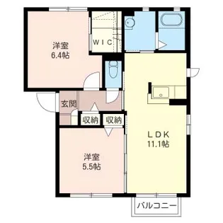 パルメゾン【1階】の間取り