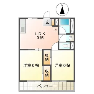 津IN COURT 練木【1階】の間取り