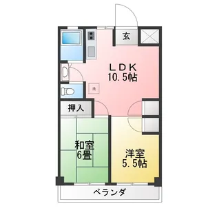 京葉ハイツ 根本115-4【3階】の間取り