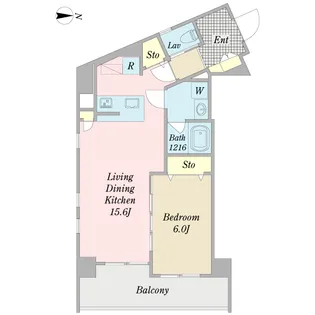 グランヴェール石川町【5階】の間取り