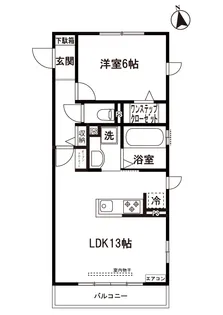 ウィル フォレスト【2階】の間取り
