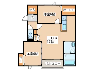 スピカ・ヴァンヴェール【2階】の間取り