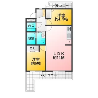 ル・ファール石神井【1階】の間取り