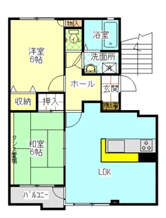 エゼ平井【1階】の間取り