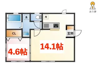 ミューズ白ゆり【2階】の間取り