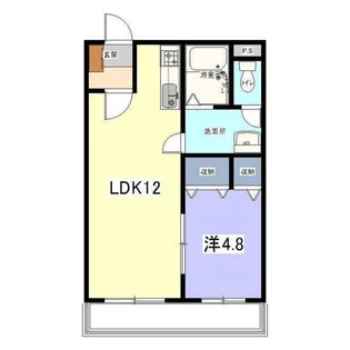 クレール・クー【1階】の間取り