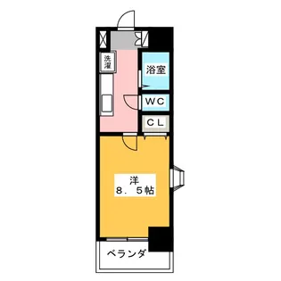 ウェステリア西大須【4階】の間取り