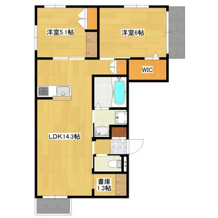 Enchante武蔵中原~アンシャンテ蔵中原~【1階】の間取り