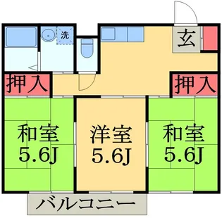 ベルハイム白金【2階】の間取り