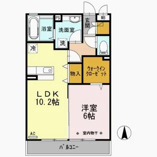 サニーコート【2階】の間取り
