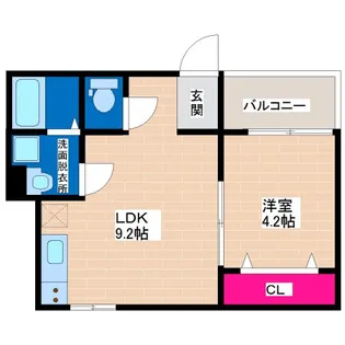 badge喜連【2階】の間取り