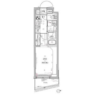 クレイシア祐天寺【1階】の間取り