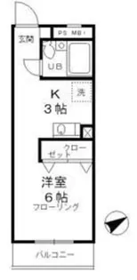 昭島コートエレガンスB【3階】の間取り