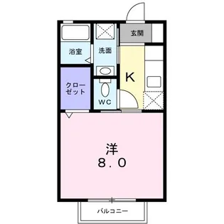 ラヴィランテfunaoka【1階】の間取り
