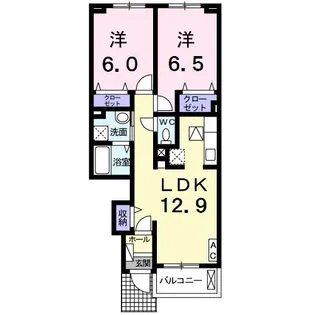 セレーノ チェーロIII【1階】の間取り