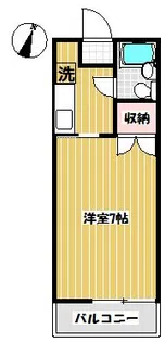 コーポサイドロード【2階】の間取り