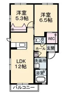 ファミーユ寿 B棟【2階】の間取り