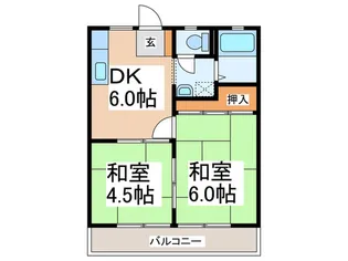 フラッツマトバ 1【2階】の間取り