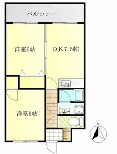キャッスルオーヤマ【3階】の間取り