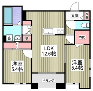 ブリーズコート扇橋【2階】の間取り