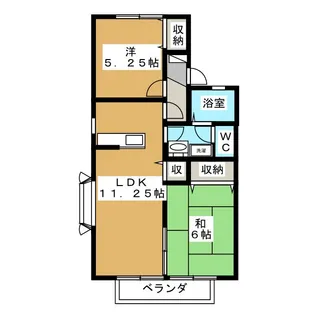メゾンアークヒルズ【2階】の間取り