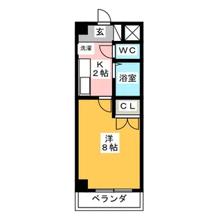 グランデュー松葉【3階】の間取り