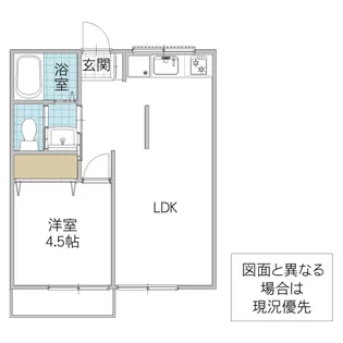 萬屋コーポ B【1階】の間取り