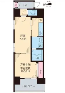 ステラ北進【8階】の間取り