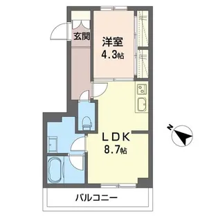 レフィシア東浦和【1階】の間取り