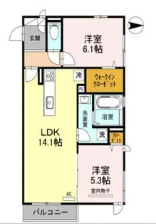 フローラ【2階】の間取り