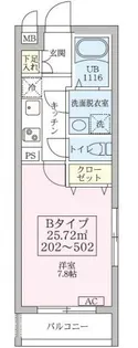 リブレスト篠崎【4階】の間取り
