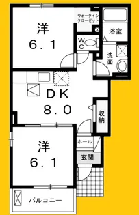 ストレリチア・レギネ【1階】の間取り