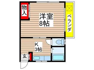 カ-サコモダ【2階】の間取り